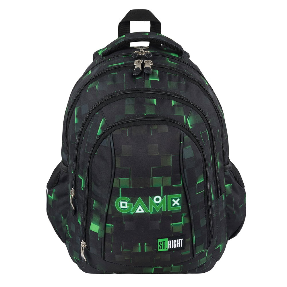 Majewski ST.RIGHT BP-04 Green Game Backpack 4 Compartments