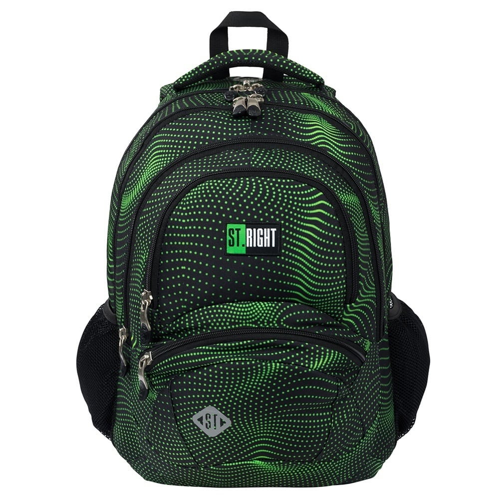 Rucsac școlar ST.RIGHT BP-05 Green Halftone 4 compartimente
