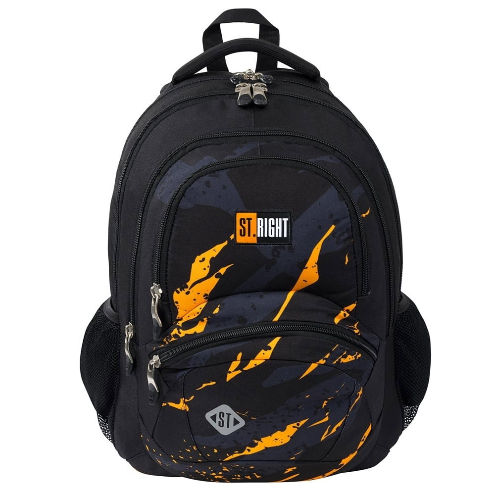 Rucsac școlar St.Right BP-05 Lava 4 compartimente