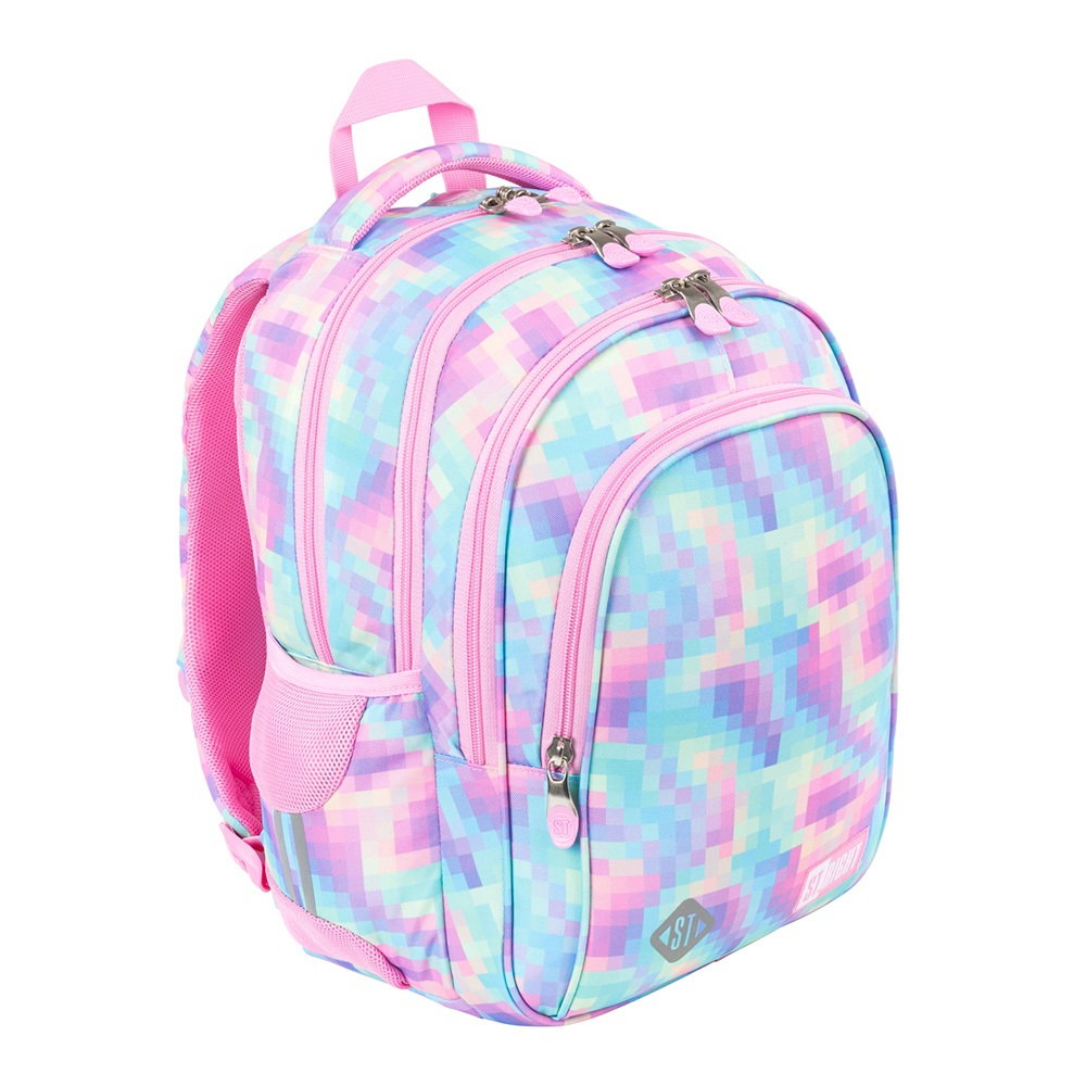 MA RUCSAC SCOLAR ST.RIGHT 4 COMPARTIMENTE BP-58 PASTEL PIXELS 685422