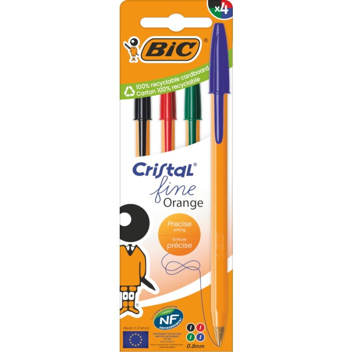 PIX BIC ORANGE 0.8MM 4 CULORI/SET X009516337
