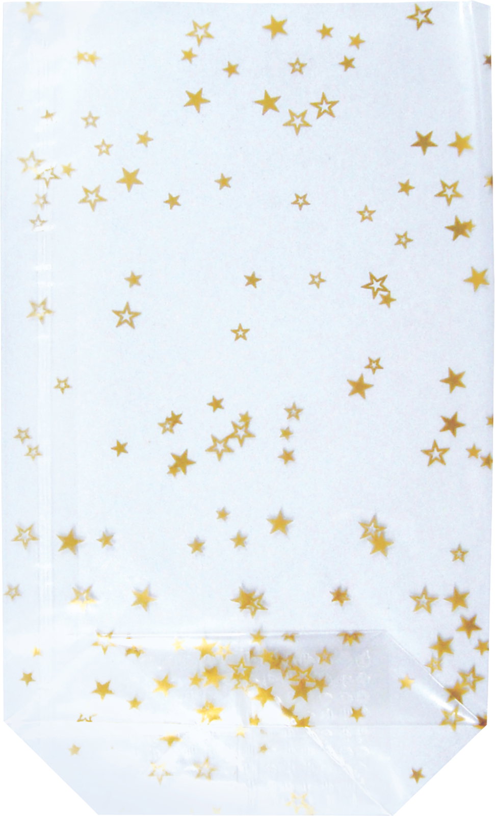 Pungi Celofan Heyda 145x235mm Stele Aurii Transparent 10/Set