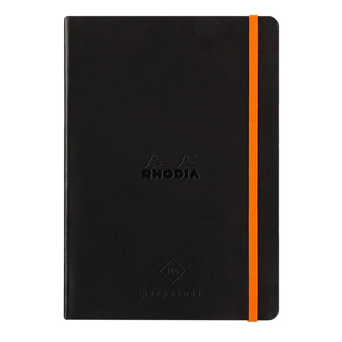 RH AGENDA A5 CU ELASTIC 64F SAPTAMANALA NEDATATA RHODIA PERPETUAL PIELE NEAGRA 117182C