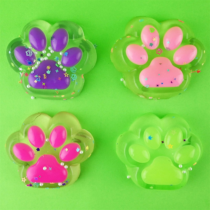 ROB FIGURINA SQUISHY 9CM 130G LABUTA DE PISICA GLITTER 54952