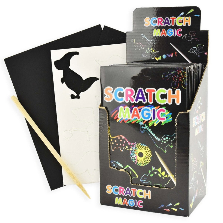 ROB MINI SET DE RAZUIT SCRATCH MAGIC DINOZAURI 4 PCS 23452
