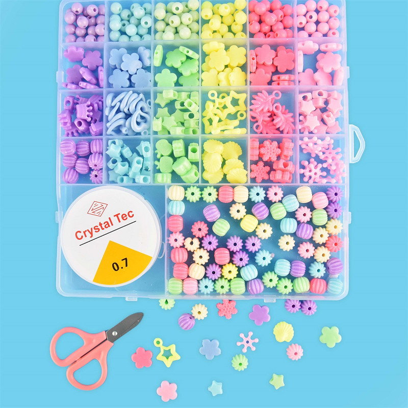 ROB SET CREATIV BIJUTERII BRATARI SI MARGELE 300 PCS 20CM 30234
