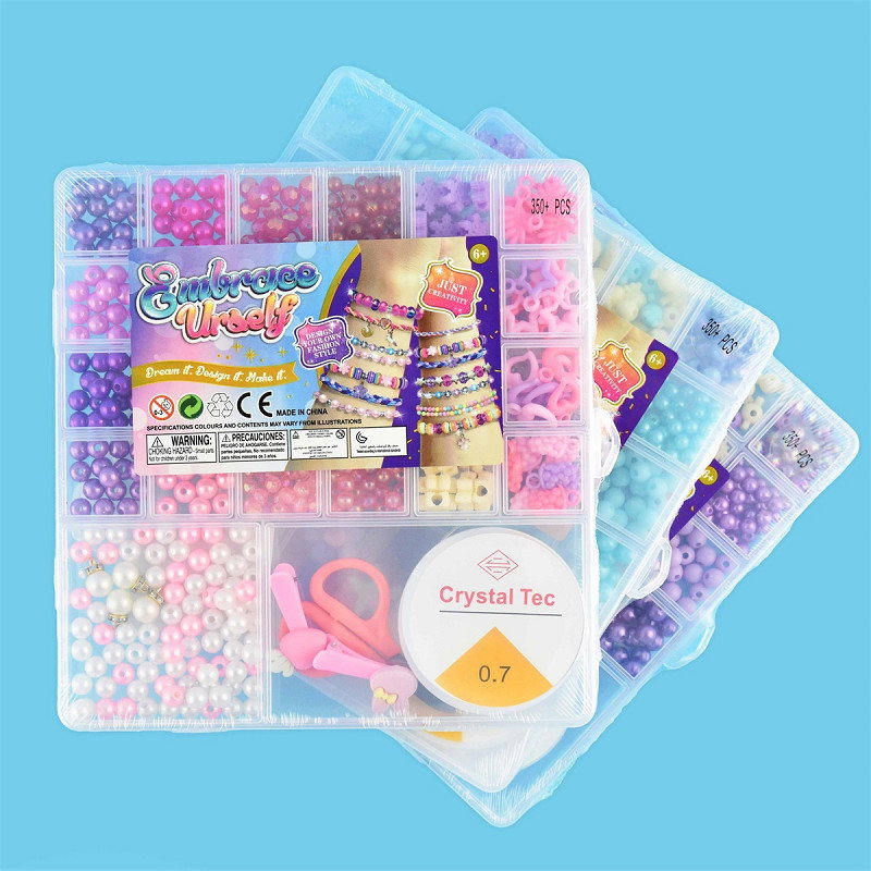 ROB SET CREATIV BIJUTERII BRATARI SI MARGELE 350 PCS 20CM 30235