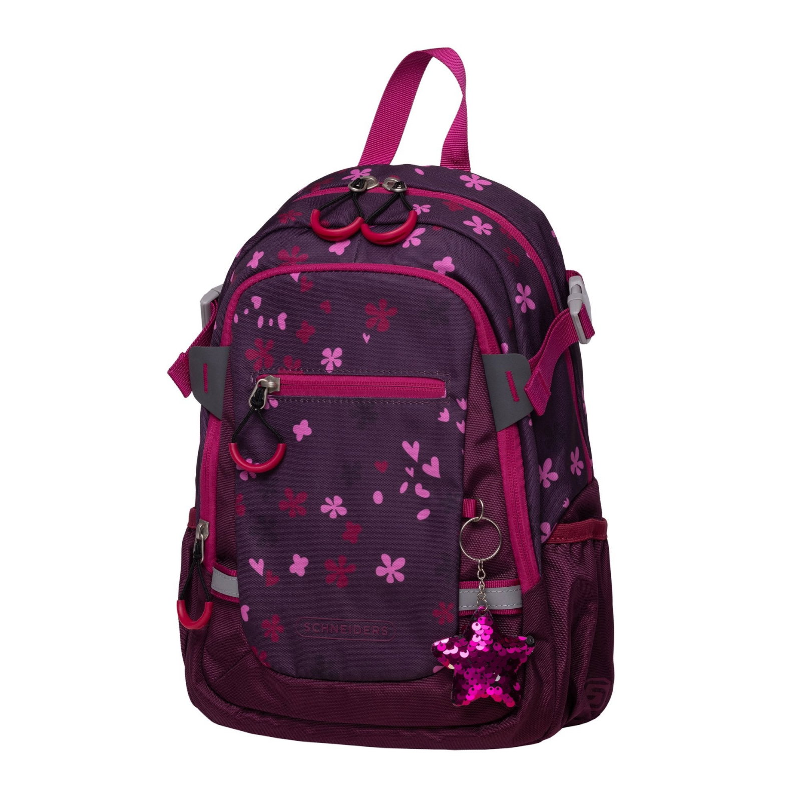Schneiders Kids Kindergarten Backpack Berry Blossom Dark Red 72125-051