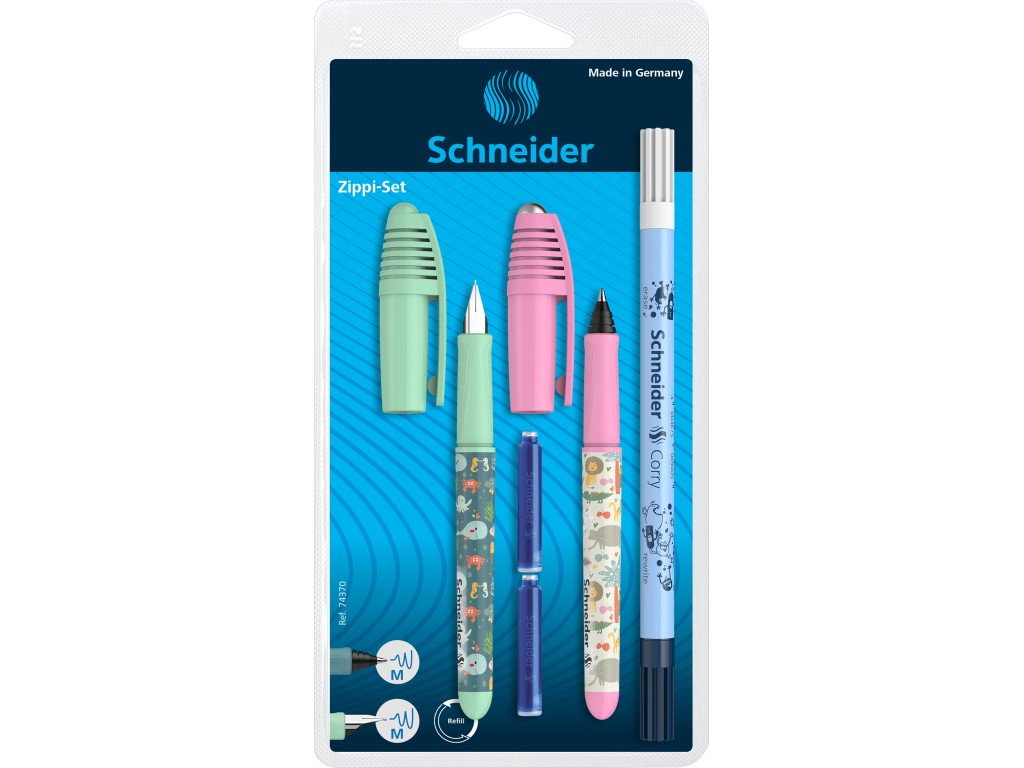 SCR SET STILOU SI ROLLER SCHNEIDER ZIPPI CU PIC SI 2 REZERVE VERDE SD-015721