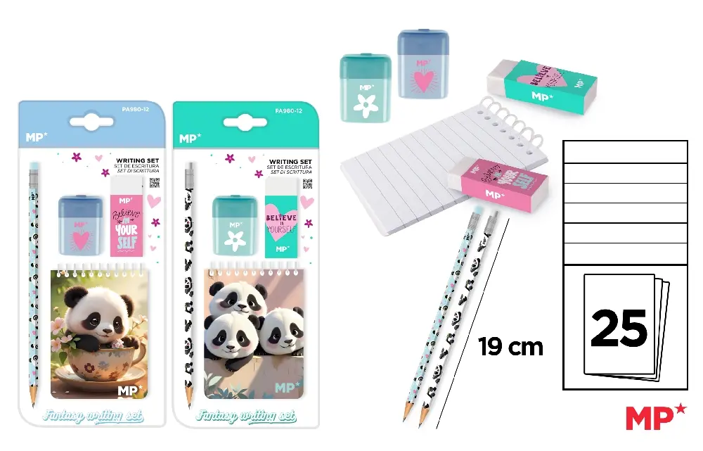 SET SCOLAR IPB 4 PIESE PANDA PA980-12