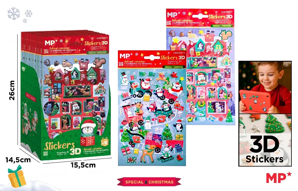 STICKER 3D IPB CALENDAR ADVENT CH57047-1