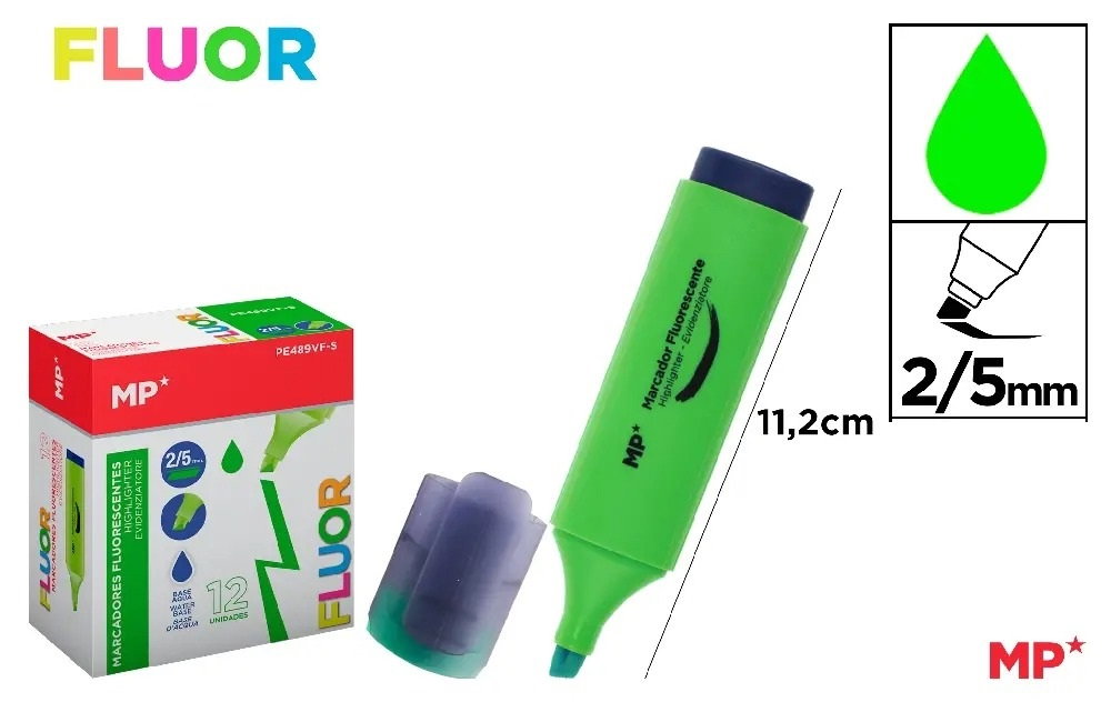 TEXTMARKER IPB VERDE FLUO PE489VF-S