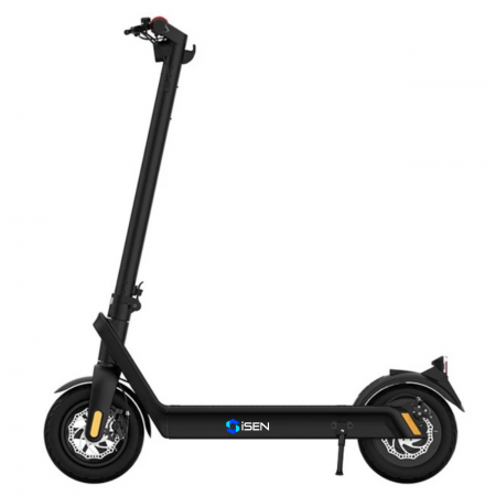 iSEN - Trotineta electrica pliabila iSEN X9 Pro Negru, 10 inch, 1100W, autonomie maxima 100km, viteza pana la 40km/h, baterie detasabila 48V 15.6A