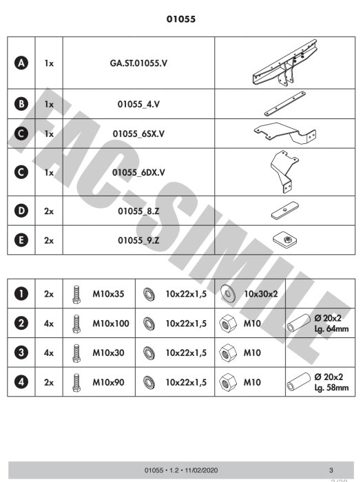 Cârlig de remorcare Umbra Rimorchi Alfa Romeo 159 Sedan (2005 - 2011) 01055/F - karmaster.ro [4]