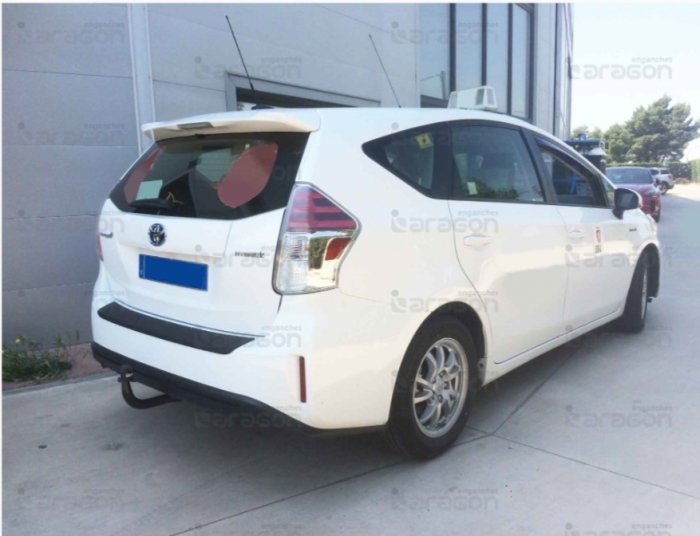 Carlig remorcare Toyota Prius Plus hybrid 03/2019 - prezent demontabil automat vertical marca Aragon [4]