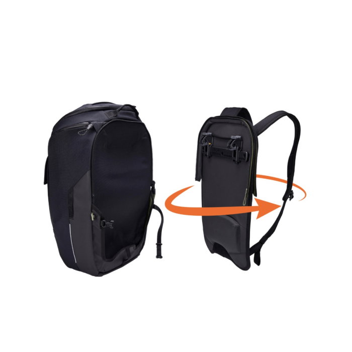 Rucsac urban hibrid pentru bicicleta, cu compartiment  laptop, Thule, Paramount, 26L, Black [2]