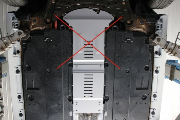 Prelungire Scut Aluminiu Antifurt 3mm Suzuki Swace (2020+) - Extensie Protecție Catalizator [7]