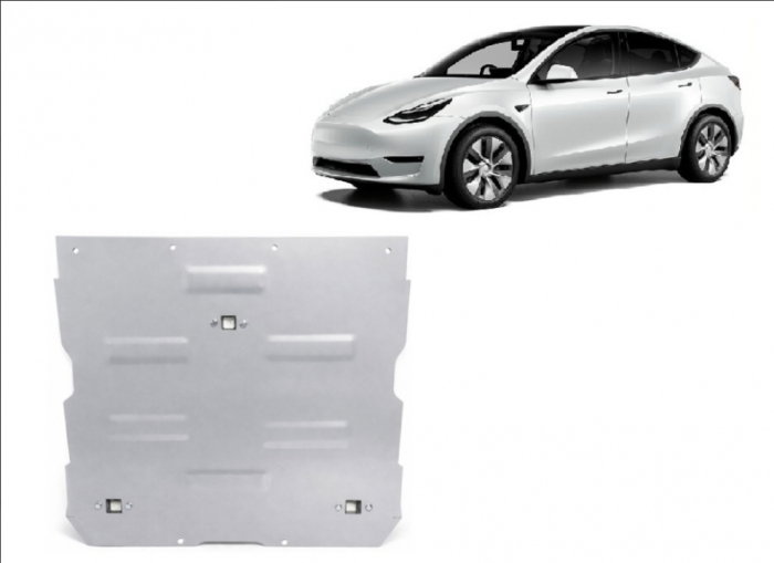 Scut aluminiu motor fata Tesla Model Y AWD 2020-2023 [2]