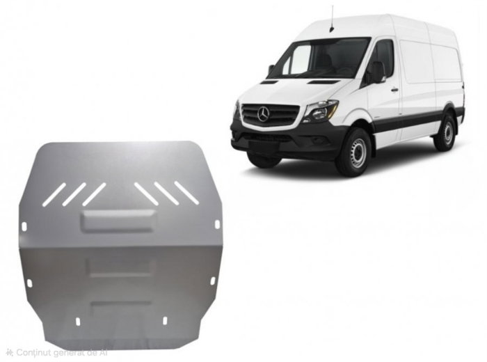 Scut motor si cutie viteze aluminiu 3mm Karmaster compatibil Mercedes Sprinter 2x4 2006-2018 usor [2]