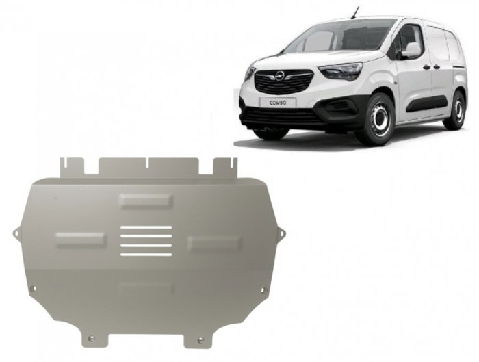 Scut Aluminiu 3mm Motor, Cutie, Radiator și Bară Opel Combo (2018+) [2]