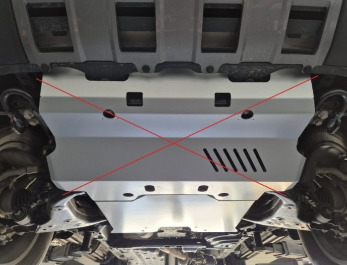Scut protecție motor și grup față aluminiu 4mm Toyota Land Cruiser J250. [4]