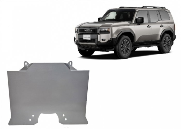 Scut protecție motor și grup față aluminiu 4mm Toyota Land Cruiser J250. [2]