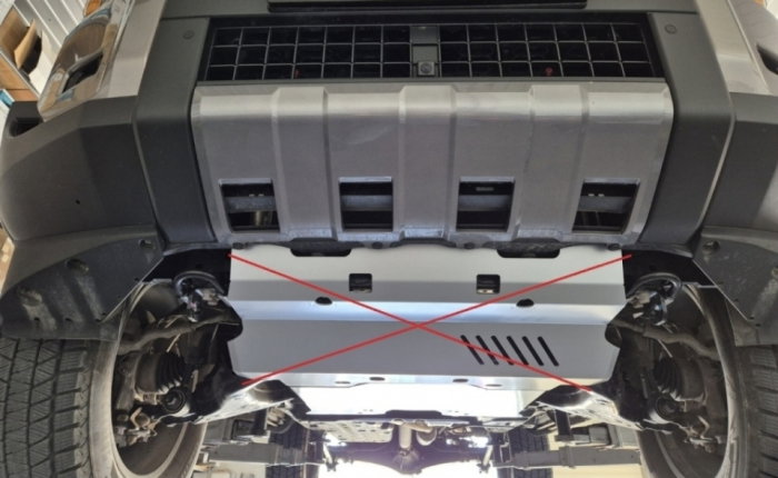 Scut protecție motor și grup față aluminiu 4mm Toyota Land Cruiser J250. [7]