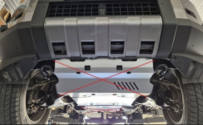 Scut protecție motor și grup față aluminiu 4mm Toyota Land Cruiser J250. [6]