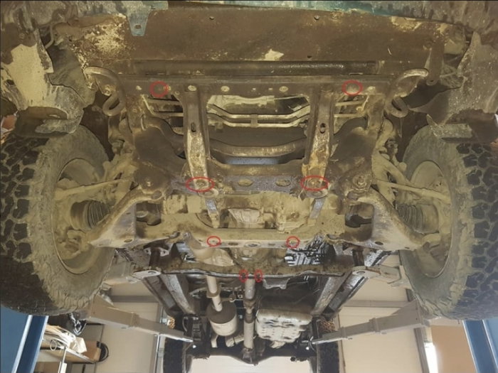 Scut Metalic Protecție Cutie Viteze și Filtru Particule Toyota Hilux Revo 2016-2026 - Oțel 2.5mm Karmaster [4]