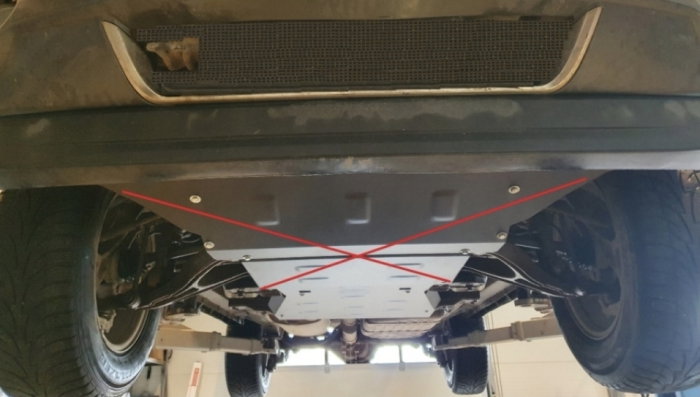 Scut metalic cutie de viteze oțel 2mm Jeep Commander 2005 - 2010 [8]
