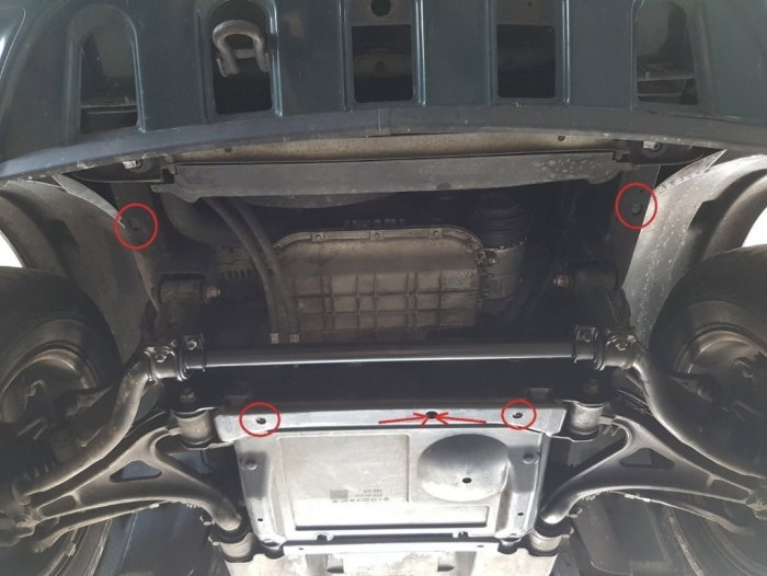 Scut metalic cutie de viteze si reductor Mercedes ML W163 1998-2005 [3]