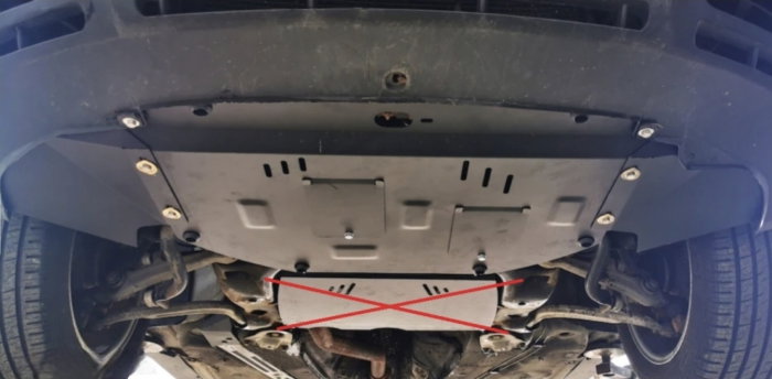 Scut metalic motor radiator și bară față oțel Audi A4 B5 V6 [5]