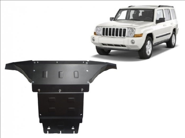 Scut metalic motor radiator oțel 2mm Jeep Commander 2005 - 2010 [2]