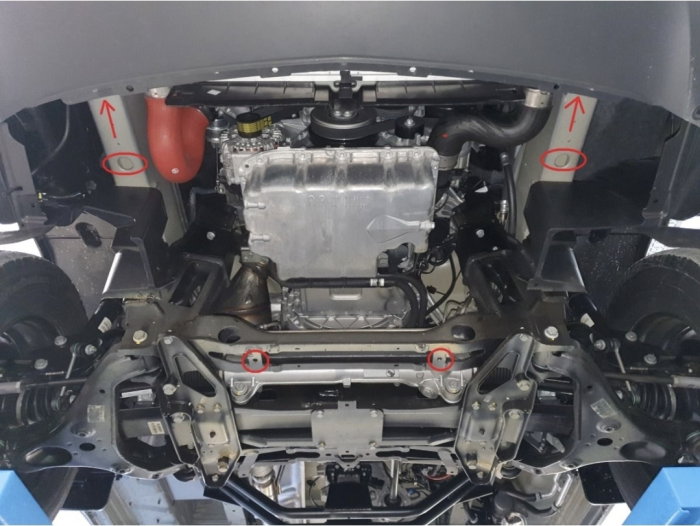 Scut protectie integrala metalic 2mm Karmaster compatibil Mercedes Sprinter 4x4 2018-2023 motor cutie radiator 14.104 [3]