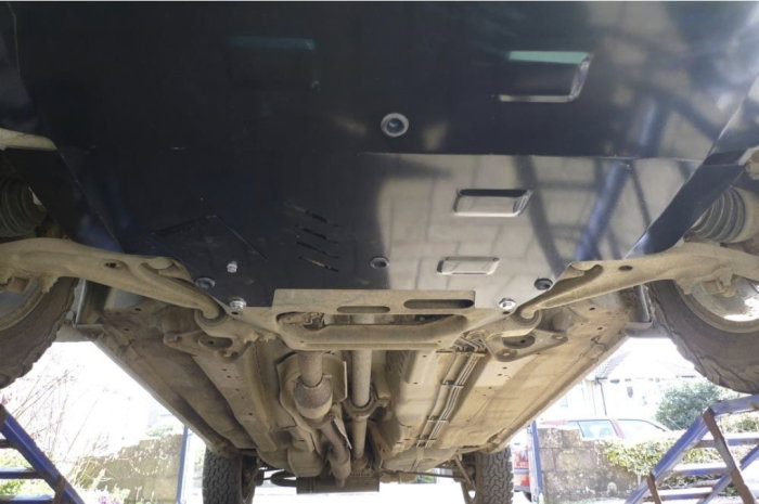 Scut motor metalic Nissan X-Trail T30 2001-2007 Karmaster, otel 2.5mm, protectie motor, cutie viteze, radiator, fereastra service ulei, cod 16.110 [4]