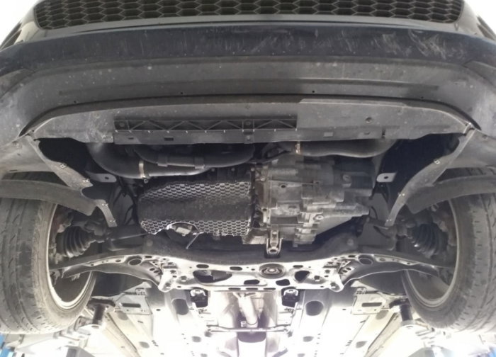 Scut Motor Metalic Oțel Skoda Karoq (2016-2025) Cutie Automată DSG - Protecție 2mm cu Fereastră Vizitare Ulei [3]