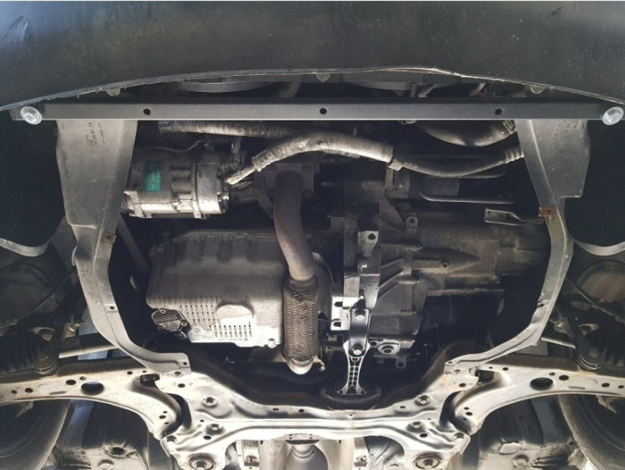 Scut Motor Metalic Oțel Skoda Octavia Tour (1998-2010) - Protecție Integrală 2mm cu Jug, Suporturi și Fereastră Ulei [3]