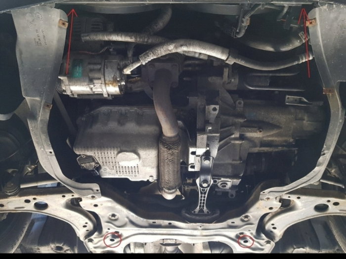 Scut Motor Metalic Oțel Skoda Octavia Tour (1998-2010) - Protecție Integrală 2mm cu Jug, Suporturi și Fereastră Ulei [4]