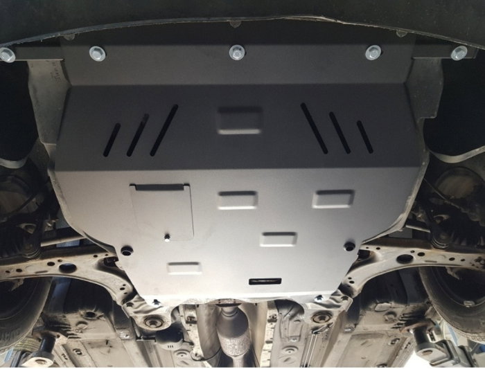 Scut Motor Metalic Oțel Skoda Octavia Tour (1998-2010) - Protecție Integrală 2mm cu Jug, Suporturi și Fereastră Ulei [11]