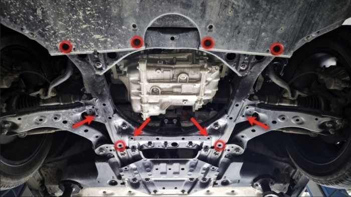 Scut metalic motor si radiator Subaru Soltera [4]