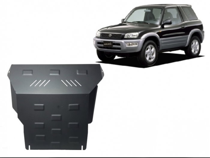 Scut metalic motor, cutie viteză, radiator și bară față Toyota RAV 4 (1994 - 2000) – Oțel 2mm [3]