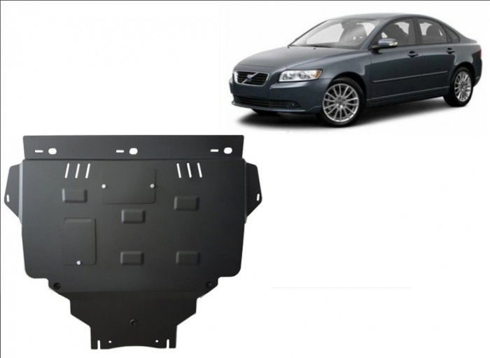 Scut Motor Metalic Volvo V50 (2004 - 2012) Protecție Profesională 2mm Karmaster [2]