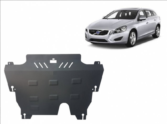 Scut Motor Metalic Volvo V60 (2010 - 2018) Protecție Profesională 2mm Karmaster [2]