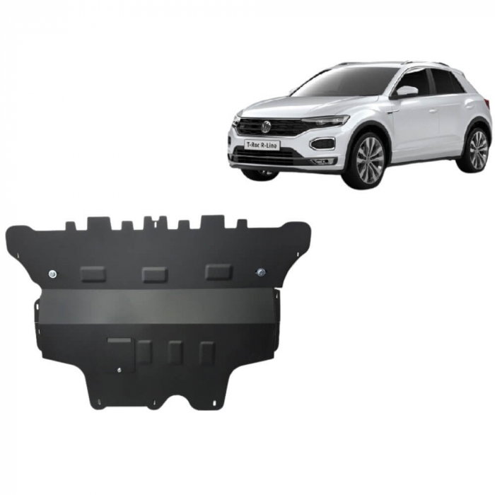 Scut Motor Metalic VW T-Roc Cutie Manuală (2017 - 2026) – Protecție Profesională 2mm [2]