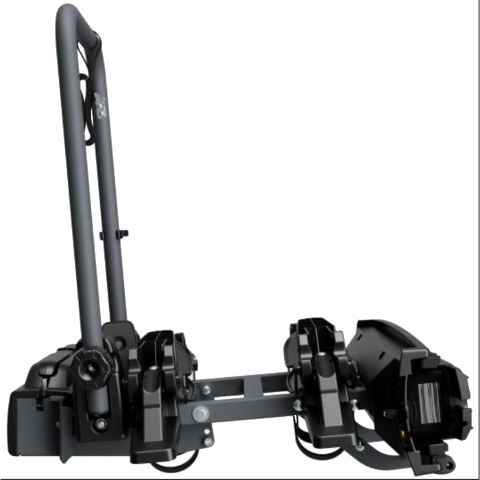Suport 2 biciclete Peruzzo Pure Instinct 708W compatibil cu biciclete electrice cu prindere pe carligul de remorcare, Anthracite Grey [4]