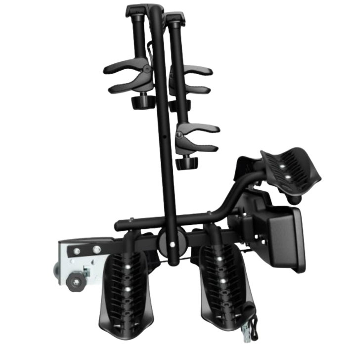 Suport 2 biciclete Peruzzo Siena 668E compatibil cu biciclete electrice cu prindere pe carligul de remorcare, Negru Mat [6]