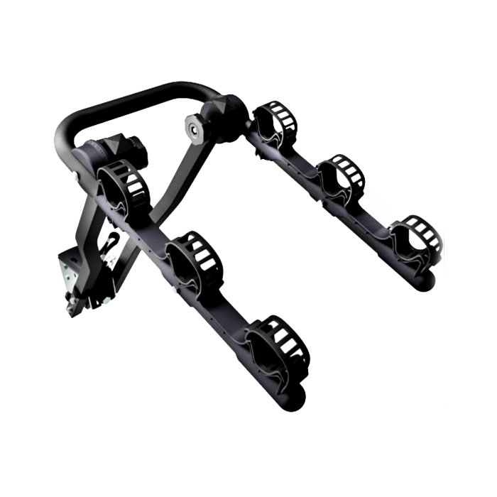 Suport 3 biciclete Peruzzo Arezzo 667/3N cu prindere pe carligul de remorcare, Negru [2]