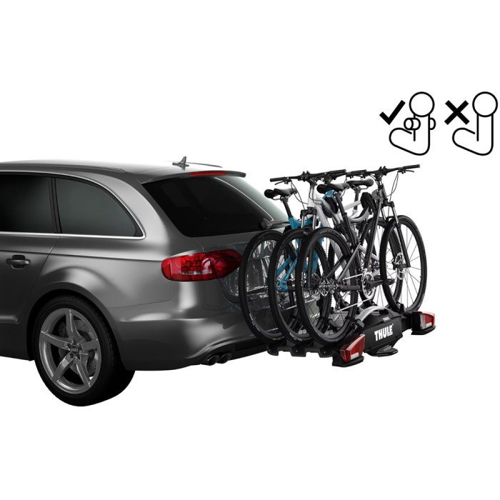 Suport 3 biciclete Thule VeloCompact F cu prindere pe carligul de remorcare de tip FIX4BIKE [2]