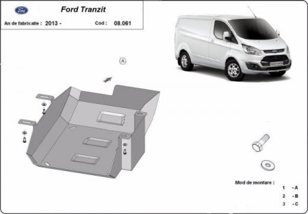 Scut motor Ford Transit Custom - Scut metalic Ad Blue Ford Transit Custom dupa 2013