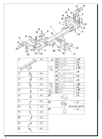 Cârlig de remorcare Auto-Hak JAC T8 PRO Pickup (2023 - Prezent) [2]